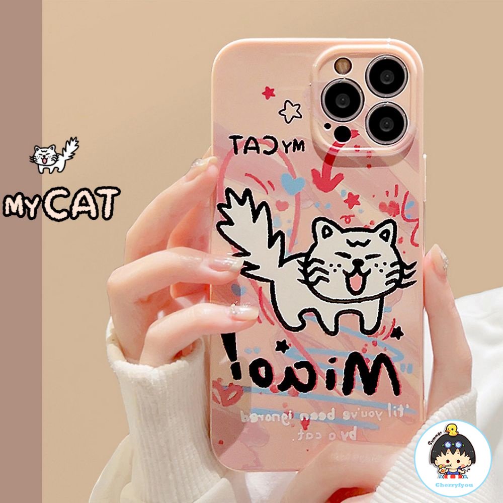 Ốp Điện Thoại TPU Mềm Chống Sốc / Dấu Vân Tay In Họa Tiết Graffiti Dễ Thương Dành Cho IPhone 11 14 13 12 Pro Max