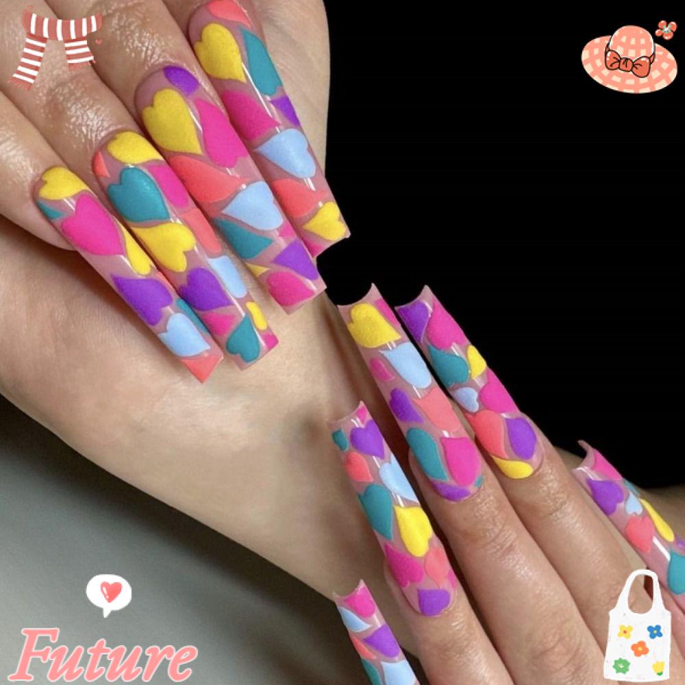 Bộ Móng Tay Giả Che Phủ Toàn Diện DIY