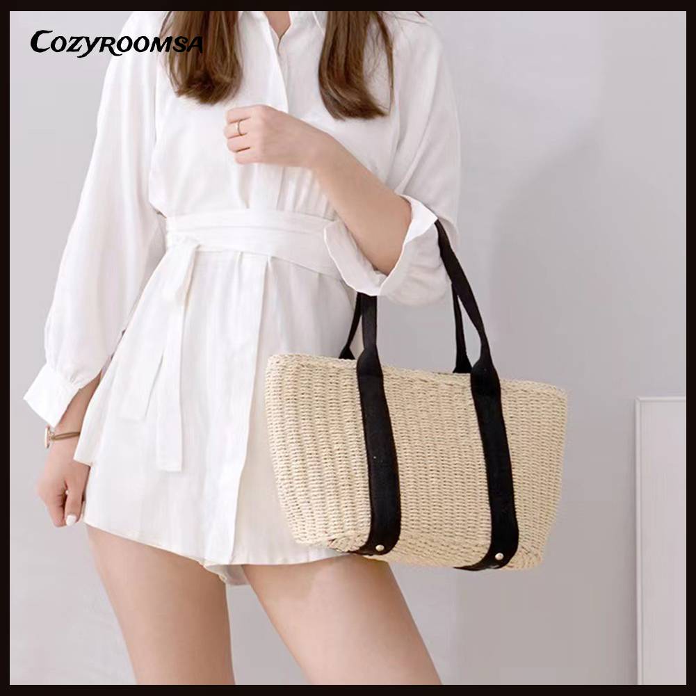 Túi Xách Đan Lát Dung Tích Lớn Thời Trang Nữ Tính