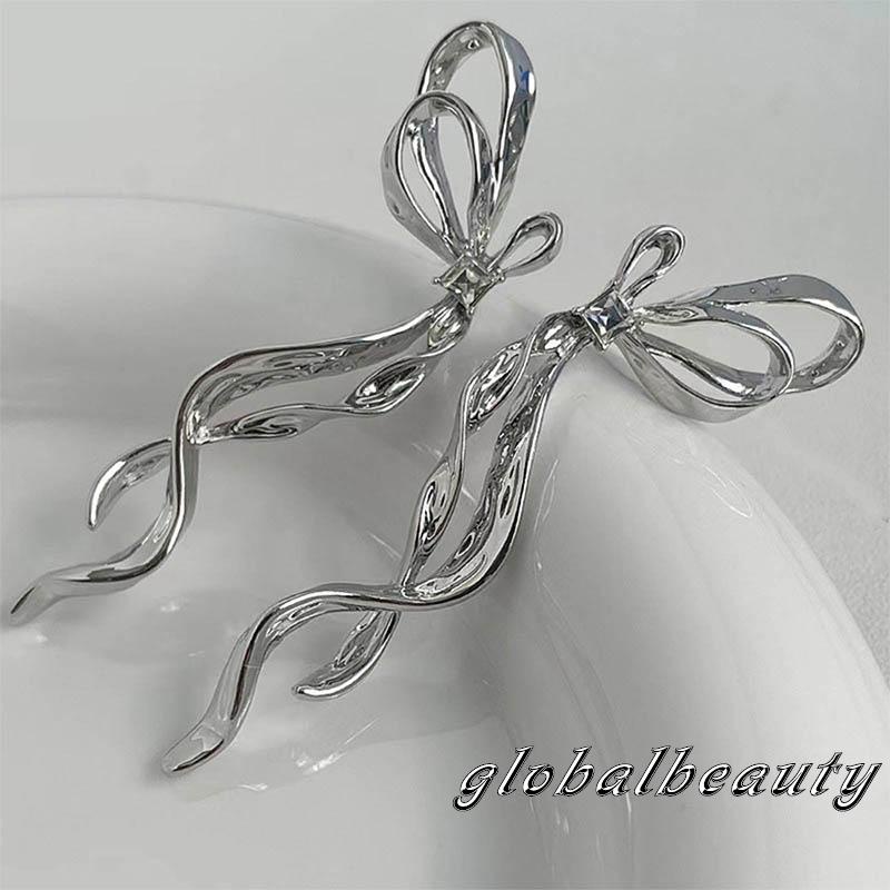 Bông Tai Hình Nơ Bằng Hợp Kim Tinh Tế Dành Cho Nữ