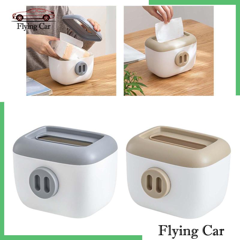 Set 2 Vỏ Bọc Hộp Đựng Khăn Giấy Có Lò Xo Tiện Dụng Cho Nhà Bếp