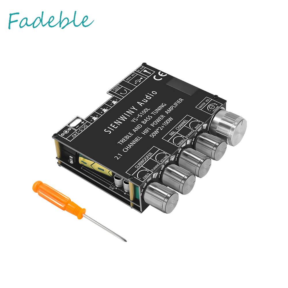 Mô Đun Khuếch Đại Âm Thanh Bluetooth 2.1 3 Kênh 50WX2 100W CS8673E Chuyên Dụng