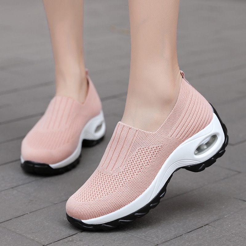Giày Thể Thao Phối Lưới Thoáng Khí Thời Trang Mới Cho Nữ