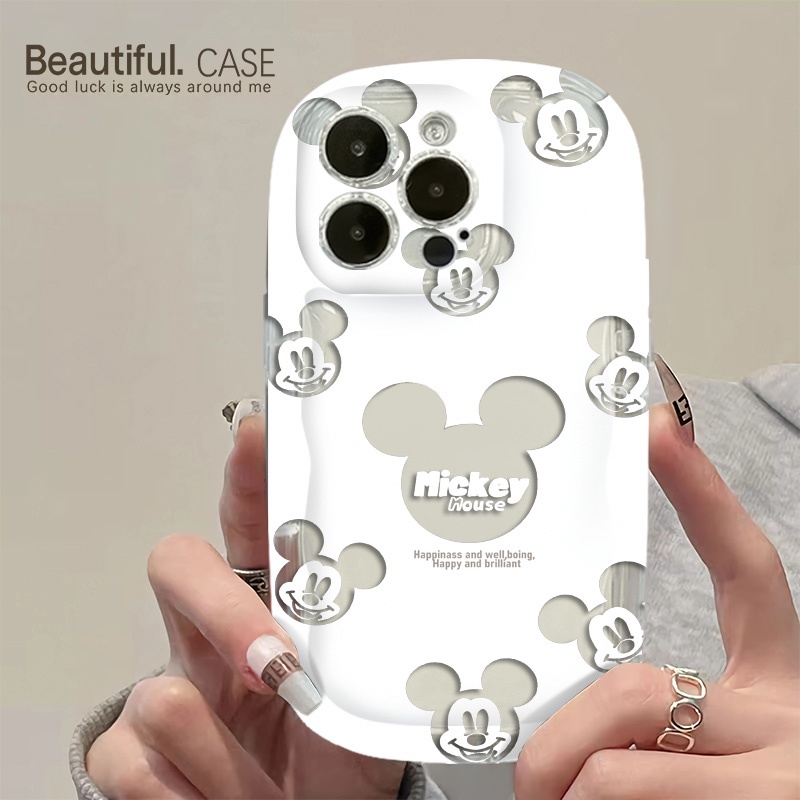 Ốp Điện Thoại Silicone Mềm Trong Suốt Chống Sốc In Hình Chuột Dễ Thương Cho IPhone 14 13 12 11 Pro Max XS X XR