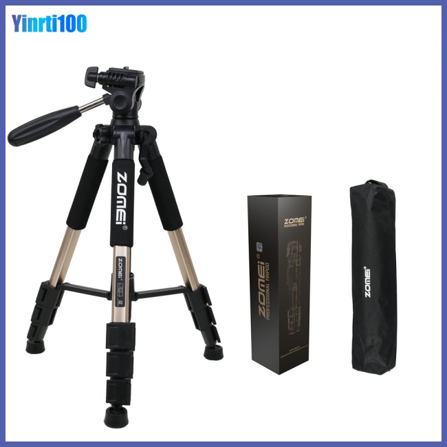 Giá Đỡ Ba Chân Bằng Nhôm Chuyên Nghiệp Yinrti Zomei Q111 Cho Máy Ảnh Kỹ Thuật Số Dslr