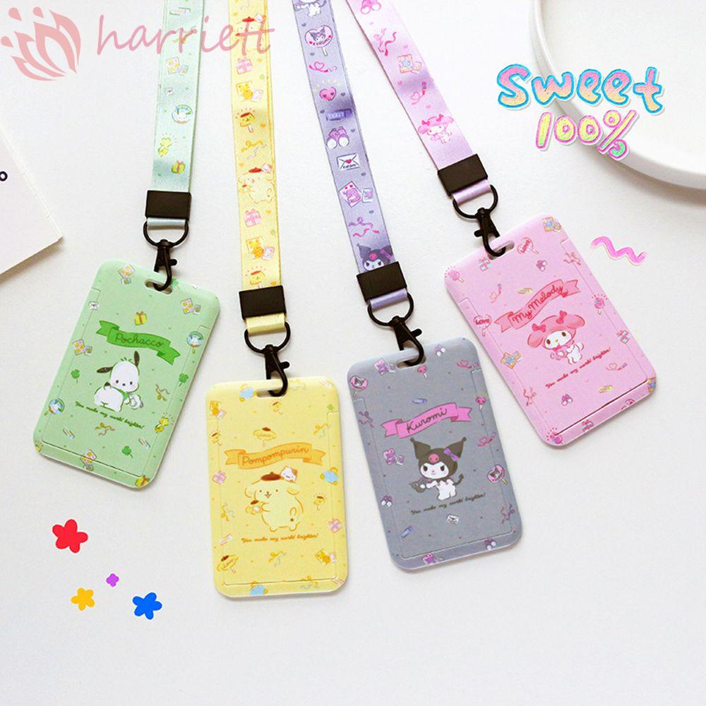 Túi Đựng Thẻ ID / Thẻ ID / Chìa Khóa Họa Tiết Hoạt Hình Kuromi Purin Melody Dễ Thương