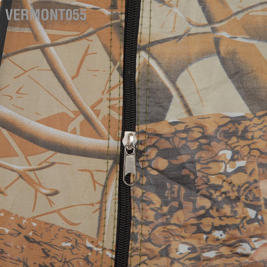 Vermont055 Lều Bật Lên Họa Tiết Lá 3 Cửa Sổ Thể Thao Cho Bóng Mát Vệ Sinh Tắm Thay Cắm Trại Đi Bộ Đường Dài Câu Cá