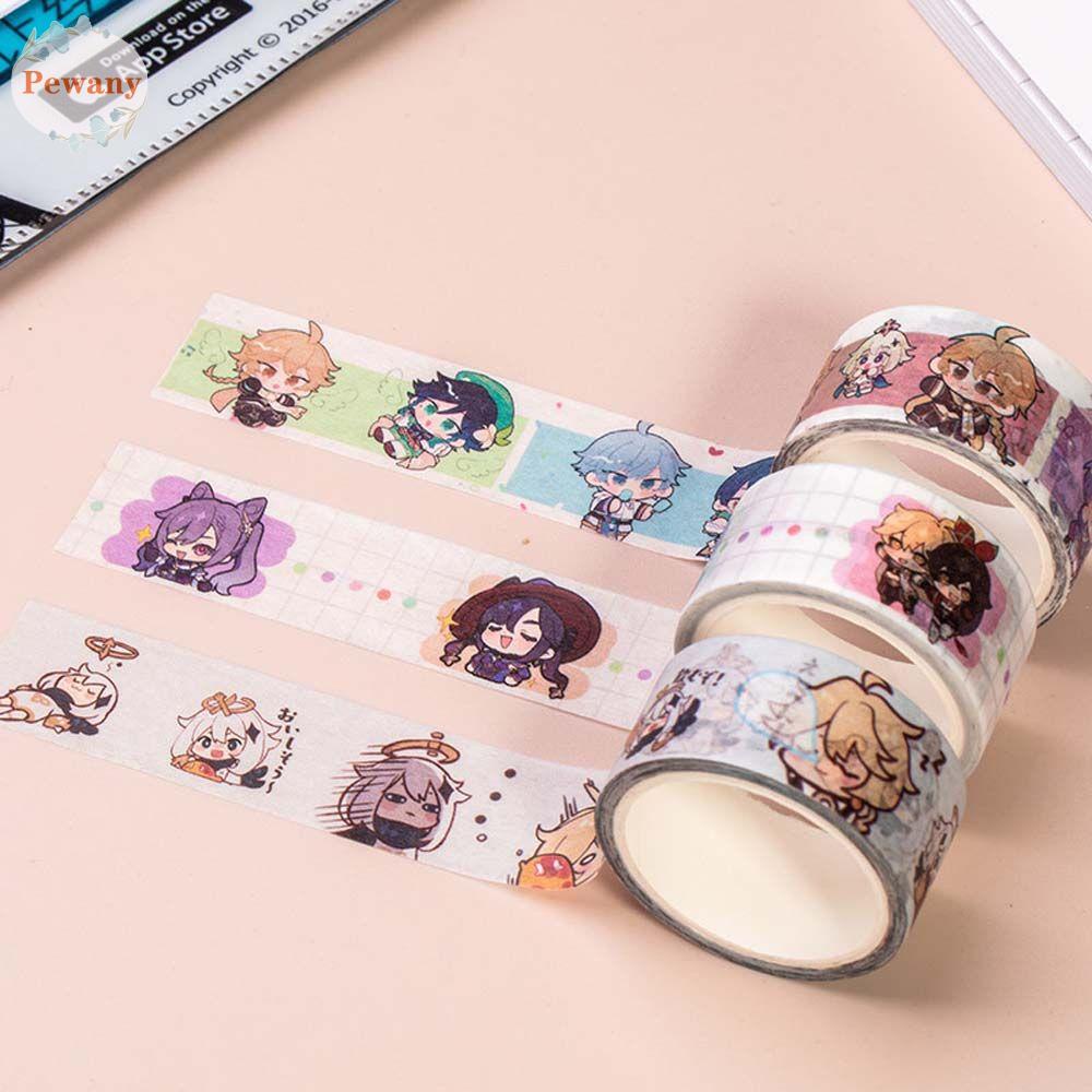 Cuộn Băng Keo In Họa Tiết Hoạt Hình Anime Trang Trí Sổ Tay