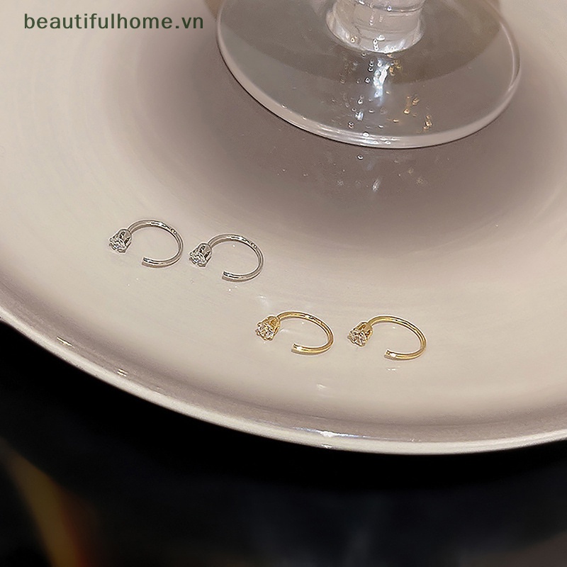 1 Đôi Bông Tai Pha Lê Thời Trang Hàn Quốc Dành Cho Nữ