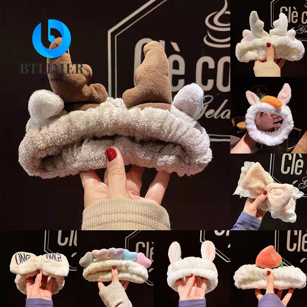 Btlimer Băng Đô Nhung Lông Co Giãn Chống Trượt Cho Nữ