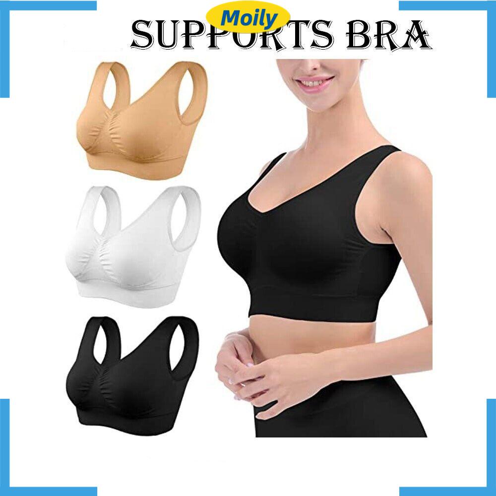 Moilyvn Áo Ngực Thể Thao Co Giãn Thoải Mái Có Mút Đệm