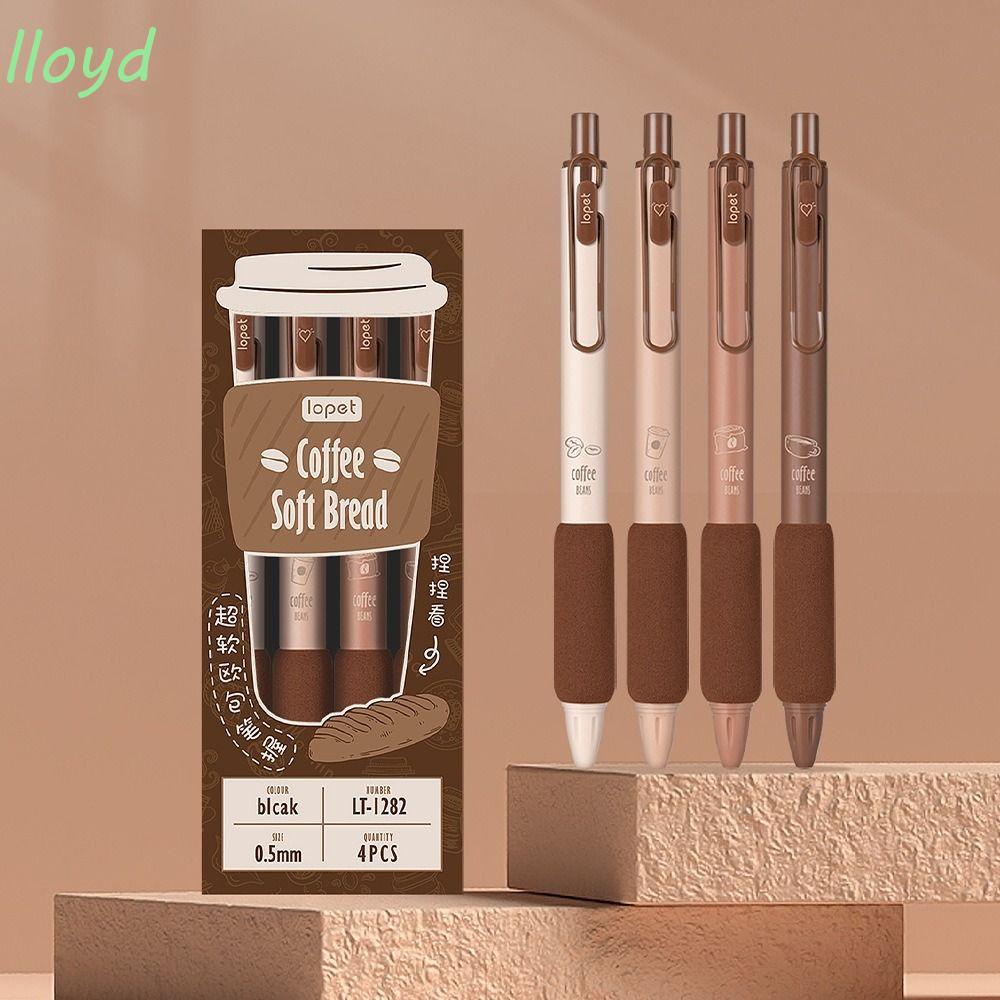 Bộ 4 Bút Bi Hình Bánh Mì Mực Đen Không Đau