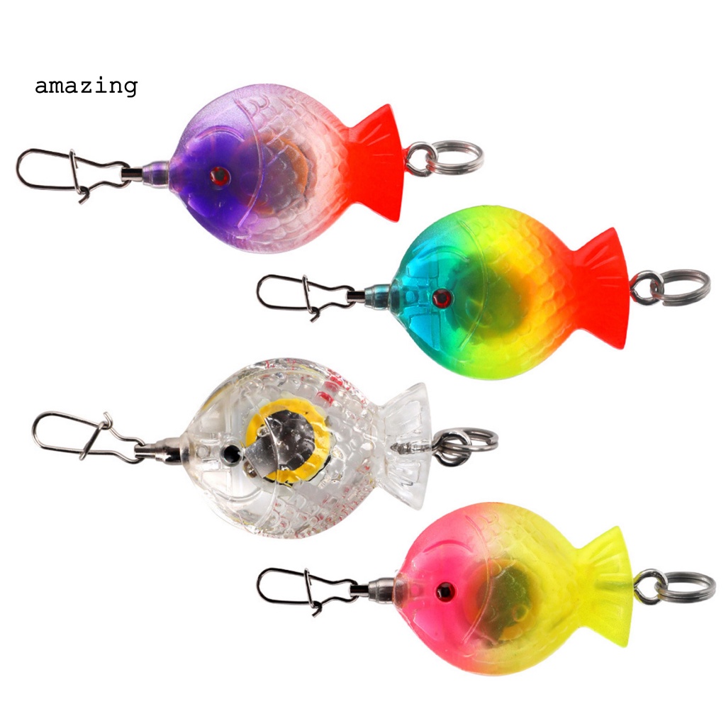 Mồi Câu Cá Mini Siêu Sáng Chống Thấm Nước Có Đèn LED Phát Sáng