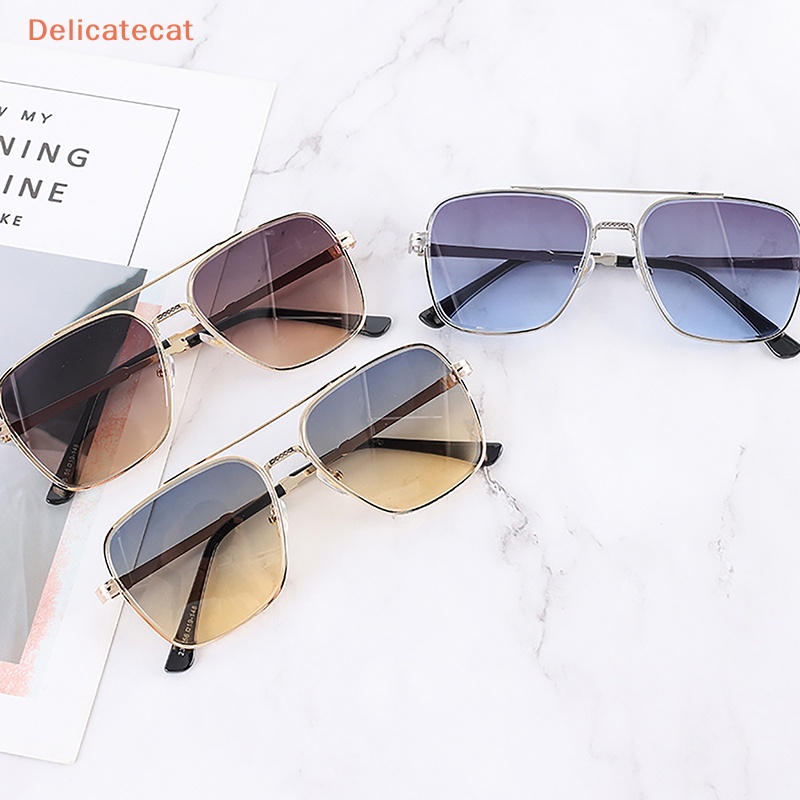 Kính Mát Gọng Vuông Màu Gradient Thời Trang Cho Nam