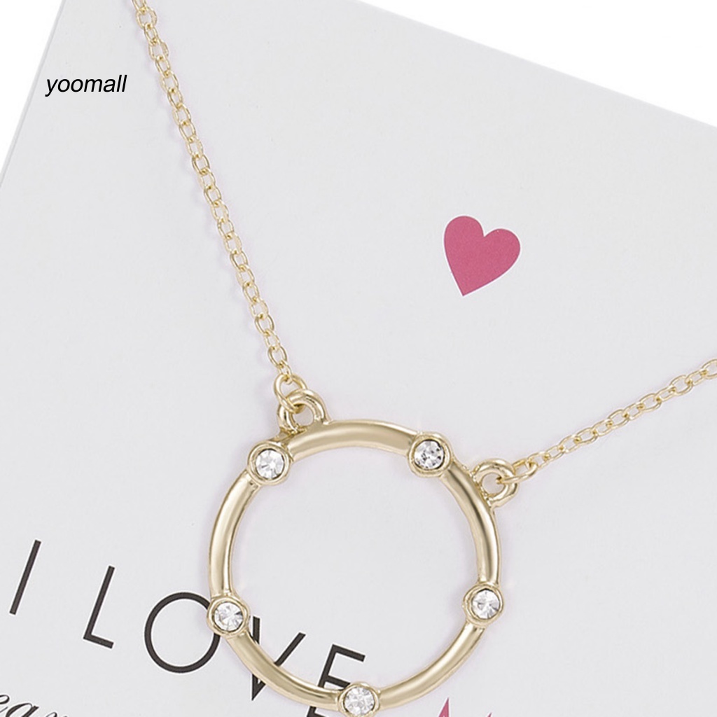 Vòng cổ Mặt Tròn / Ngôi Sao Năm Cánh Đính Đá Thời Trang Dự Tiệc Cho Nữ