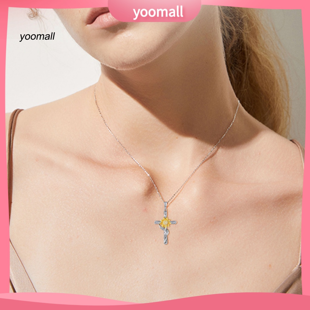 Vòng cổ Mặt Hình Hoa Hướng Dương / Trái Tim Xinh Xắn Cho Nữ