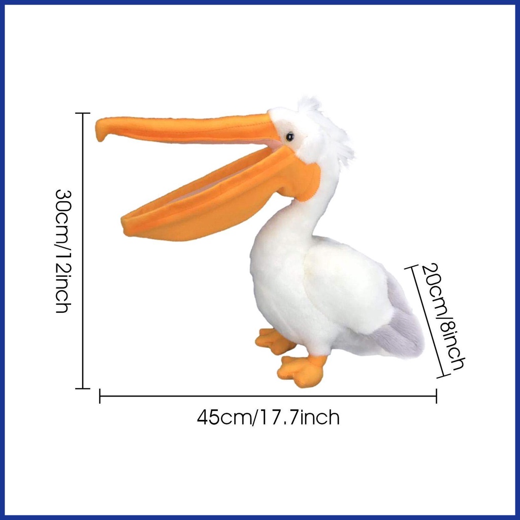 Đồ chơi nhồi bông Pelican 11.81in Mềm Mại Đáng Yêu Trang Trí Nội Thất