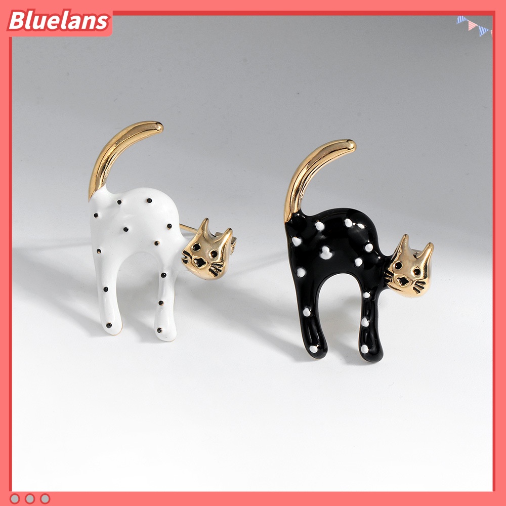 [BLS] Trâm Cài Áo Hình Mèo Hoạt Hình Đốm Dầu