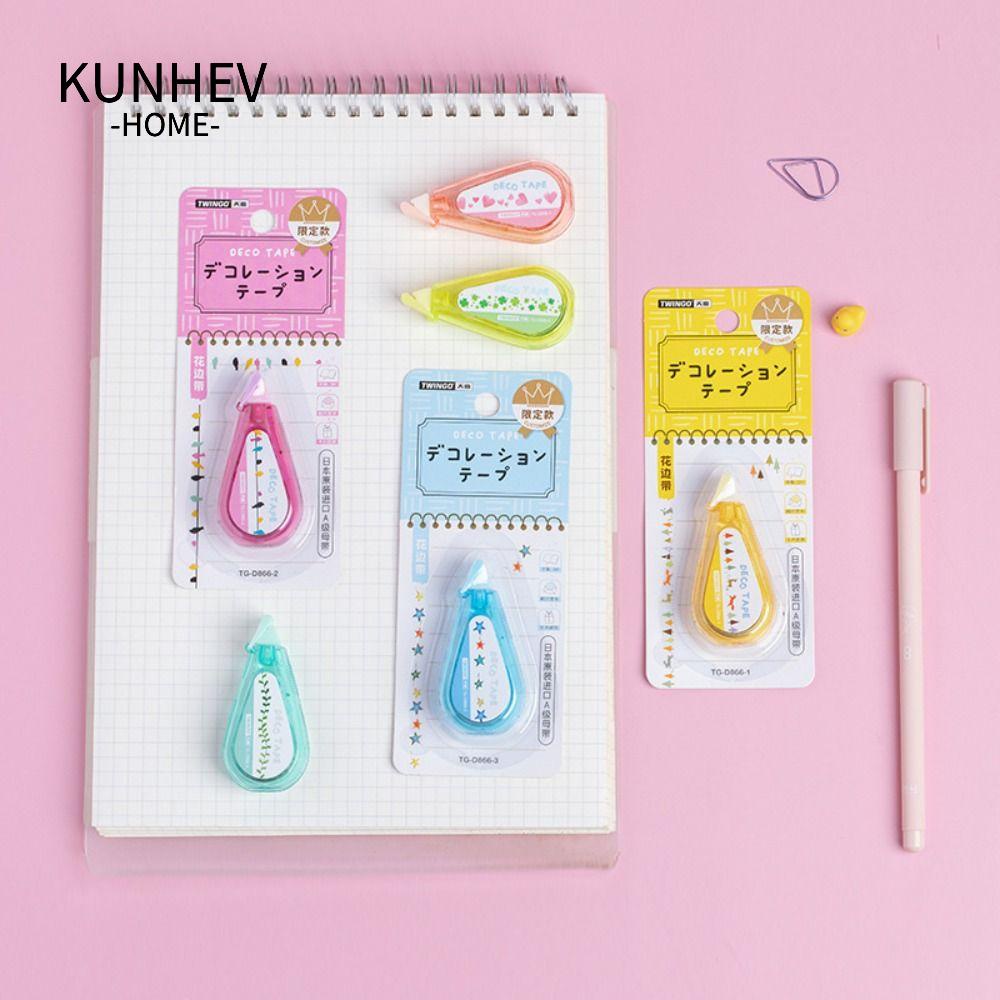 KUNHEV Set 2 Cuộn Băng Keo Xóa Cỡ Lớn Tiện Dụng Cho Học Sinh DIY