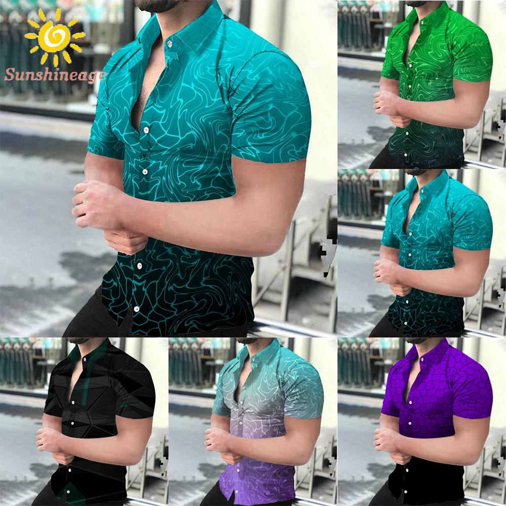 Áo Thun Tay Ngắn Chất Liệu Polyester Thoáng Khí In Họa Tiết Độc Đáo Thời Trang Cho