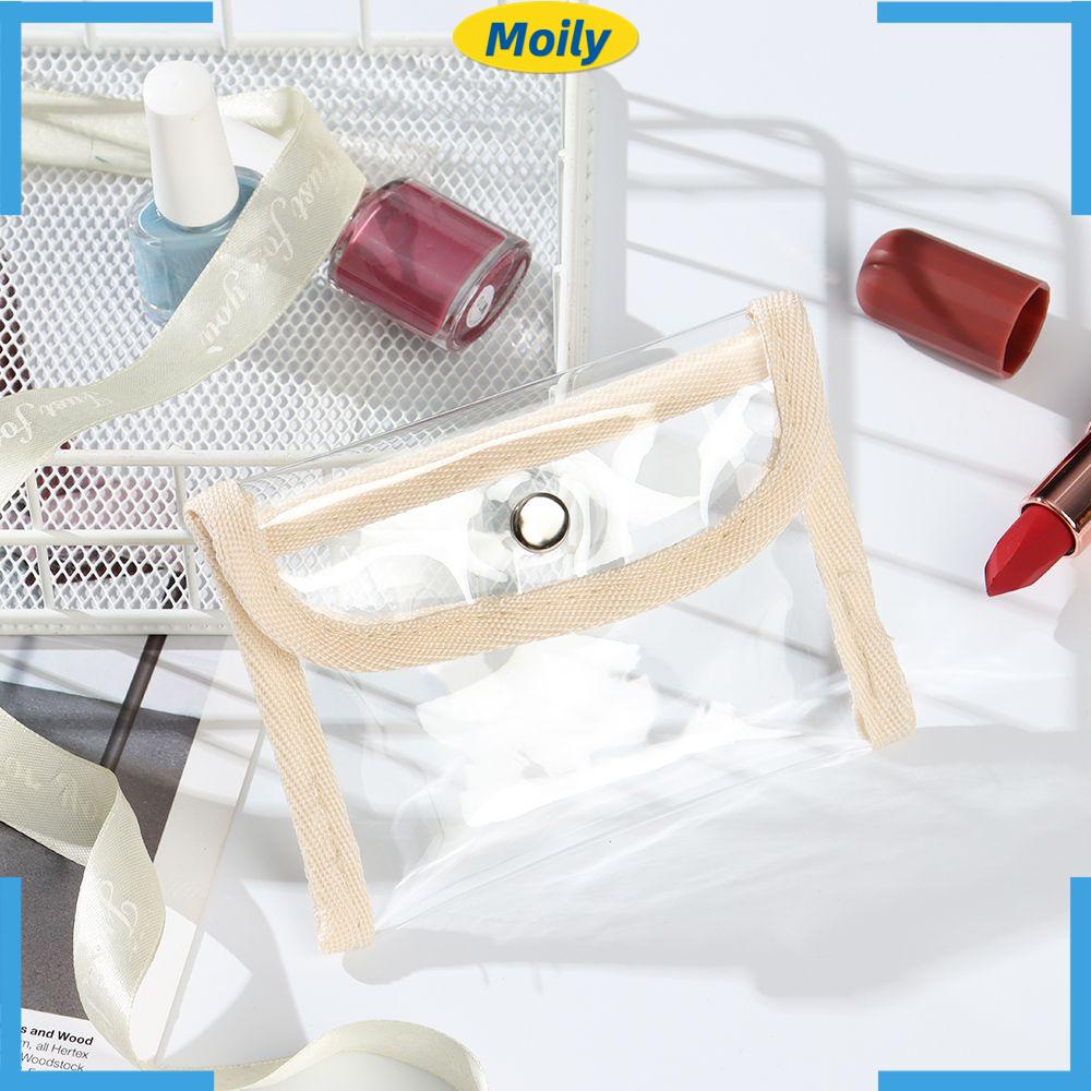 1 Ví Cầm Tay Bằng Nhựa Pvc Trong Suốt Chống Nước Thời Trang