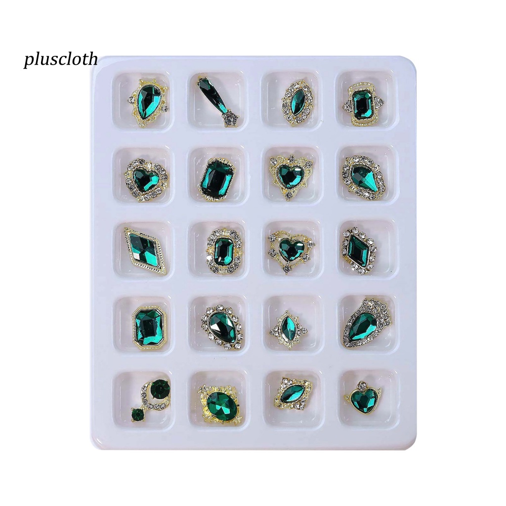 Hộp 20 Hạt Kim Cương Giả Lấp Lánh Trang Trí Móng Tay