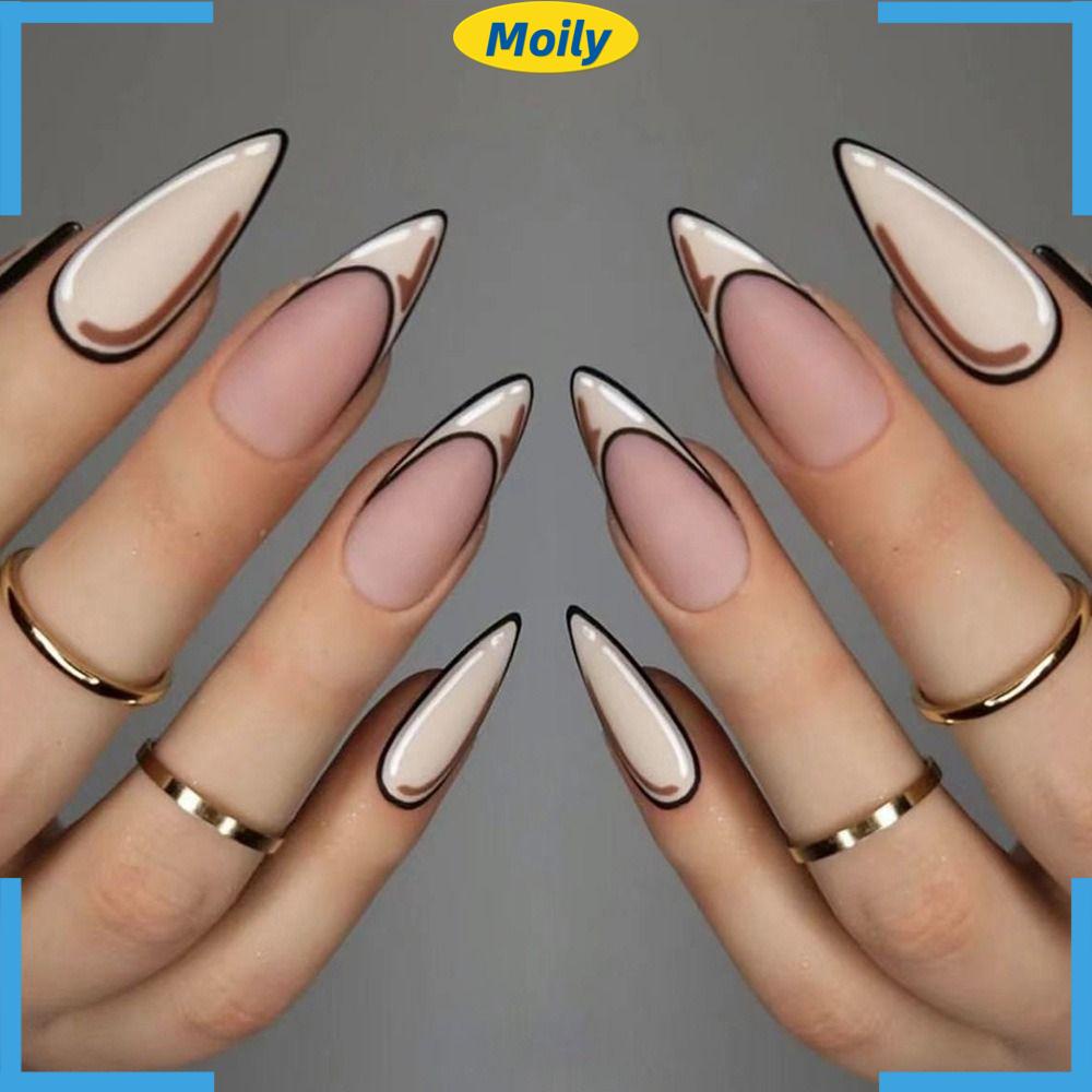 Bộ Móng Tay Giả Che Phủ Toàn Diện Đầu Vuông DIY