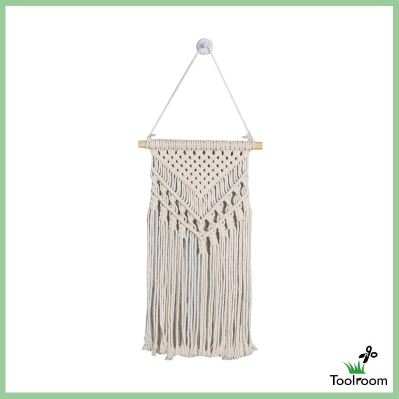 Thảm Treo Tường Phối Tua Rua Phong Cách Boho Độc Đáo Trang Trí Nhà Cửa