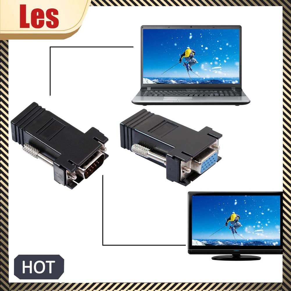 Cáp ChuyểN ĐổI Mở RộNg VGA Sang Lan Cat5 Cat5e / 6 RJ45
