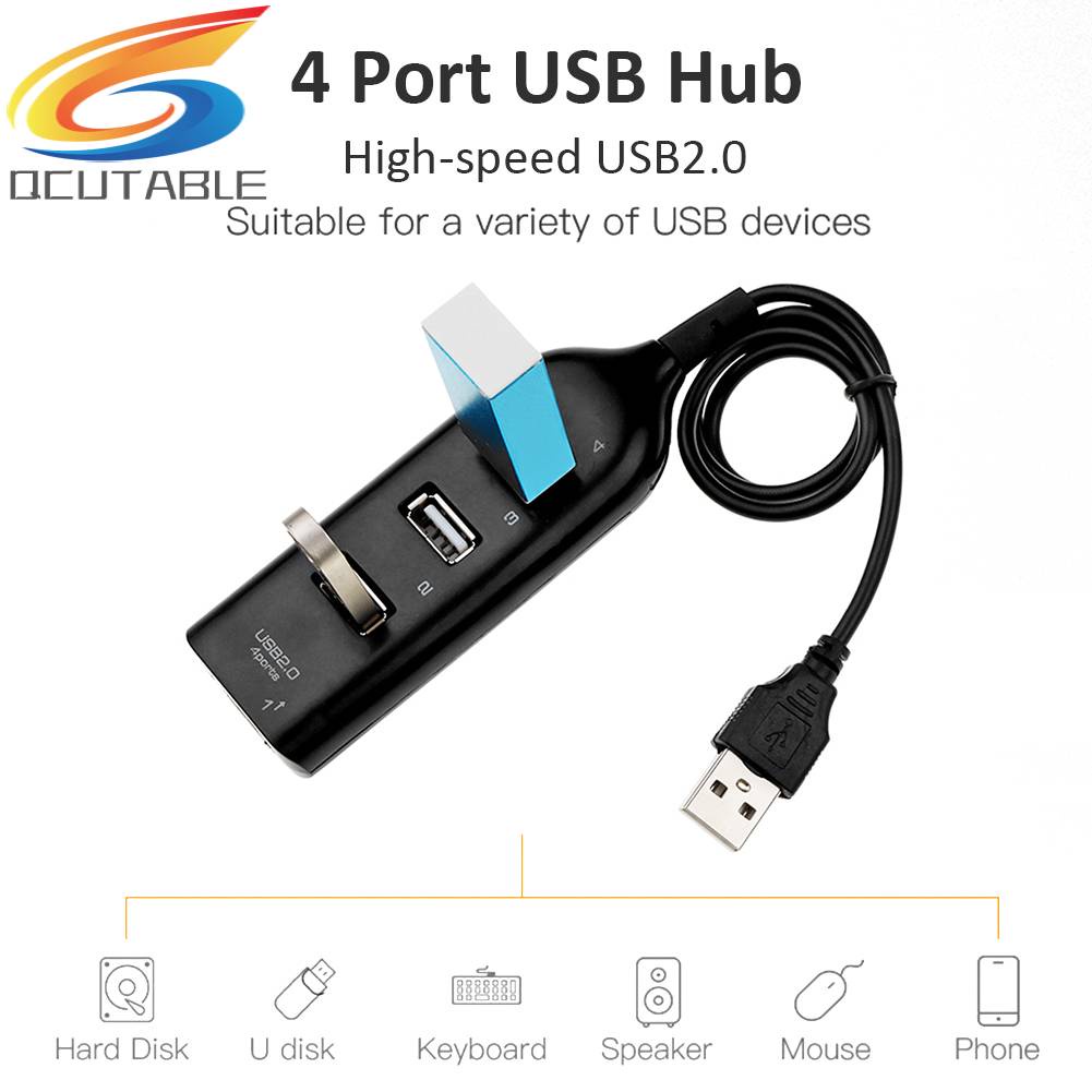 Bộ Chia 4 Cổng USB 2.0 Tốc Độ Cao 5Mbps