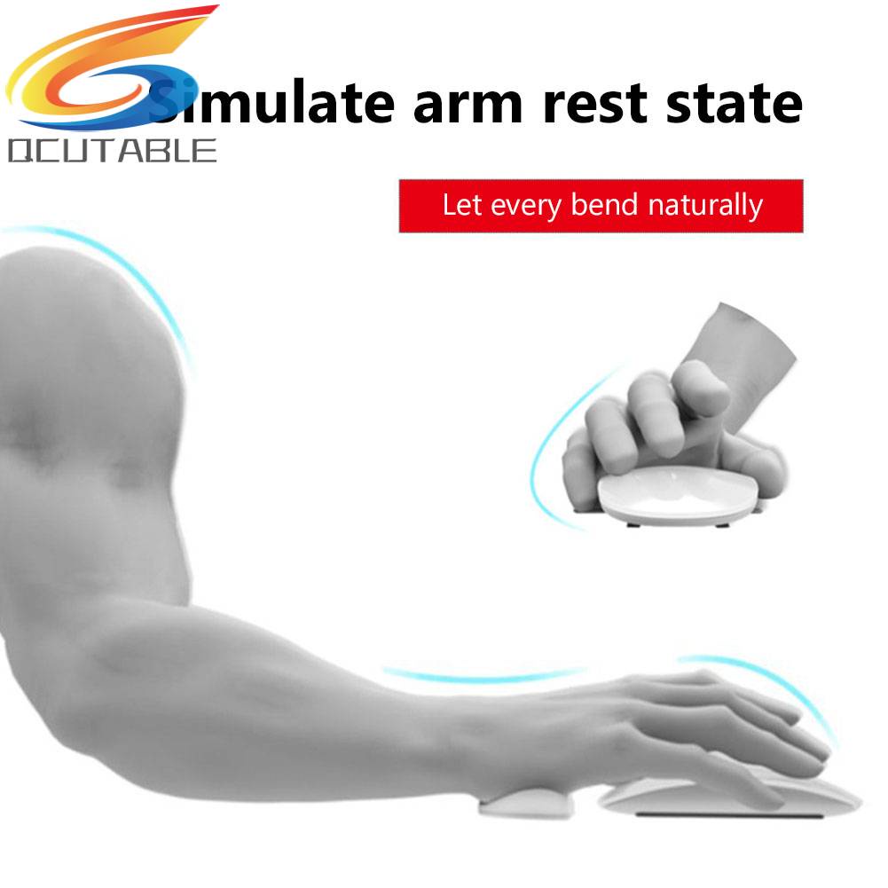 Tấm Lót Chuột Bằng Silicon Mềm Có Đệm Kê Cổ Tay Cho PC / Văn Phòng