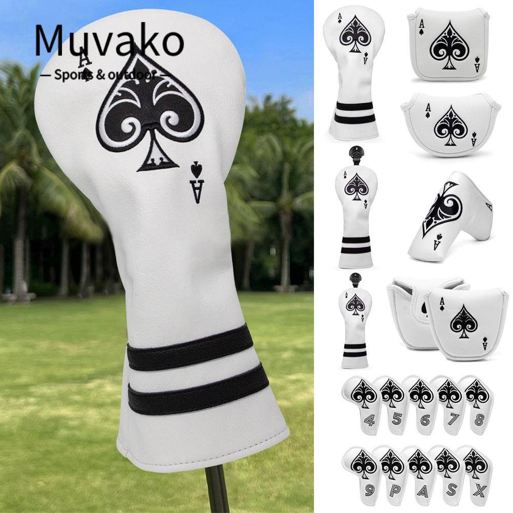 MUVAKO Vỏ Bọc Đầu Gậy Đánh Golf  Bằng PU