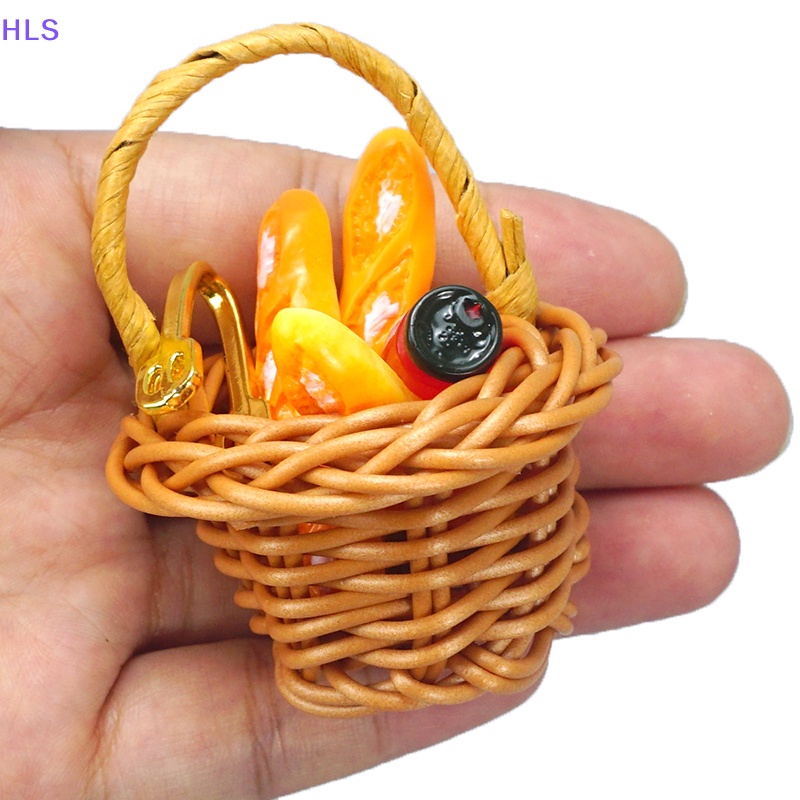 1 Set Mô Hình Rổ Bánh Mì Tỉ Lệ 1: 12 Trang Trí Nhà Búp Bê