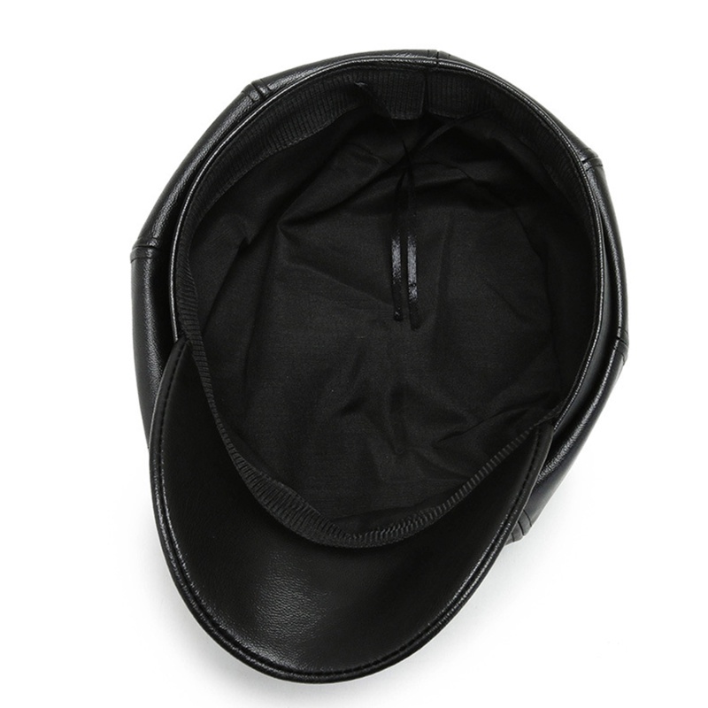 Mũ Bát Giác Da PU Phong Cách Hàn Quốc Cho Nữ