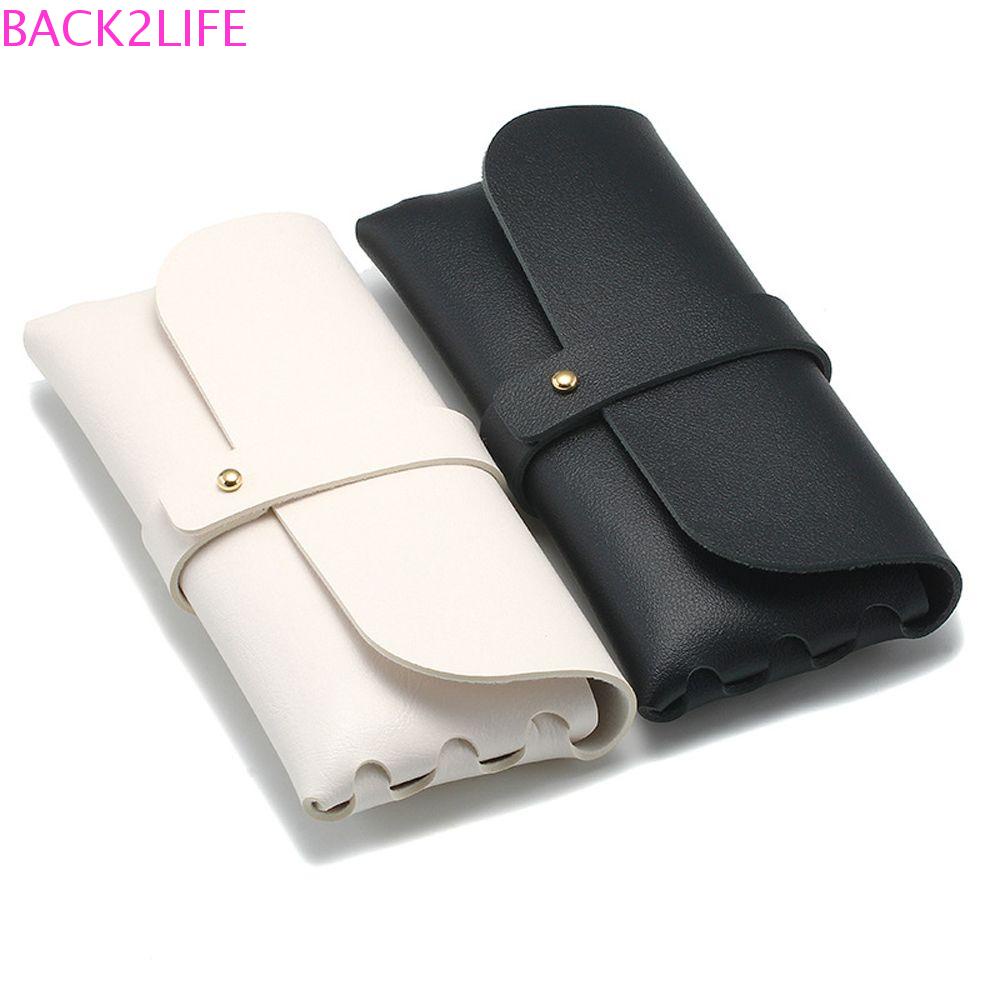 Hộp Đựng Mắt Kính Màu Trơn Có Khóa Gấp Lại Linh Hoạt Cho Nữ BACK2LIFE