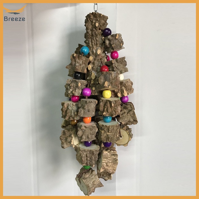 Đồ Chơi Dây Gỗ Tự Nhiên Chống Rách Làm Sạch Răng Cho Vẹt Cỡ Vừa / Lớn