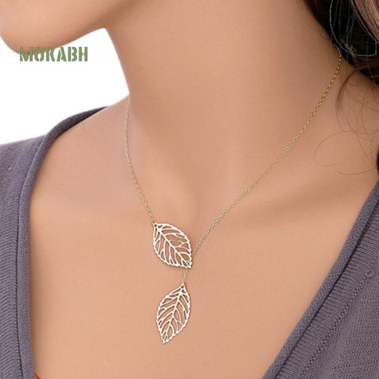 Vòng Cổ Choker Họa Tiết Chiếc Lá Thời Trang