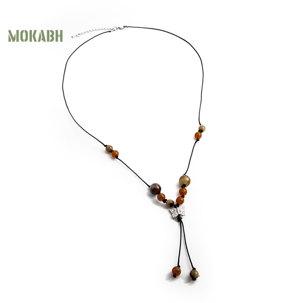 Vòng cổ Dáng Dài Mặt Hình Bướm Phong Cách Trung Hoa Cổ Điển Cho Nữ