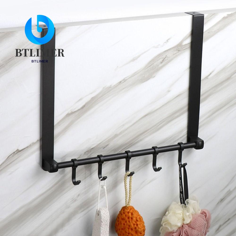 BTLIMER Giá Đỡ 6 Móc Treo Đồ Tiện Dụng Cho Phòng Tắm / Nhà Bếp