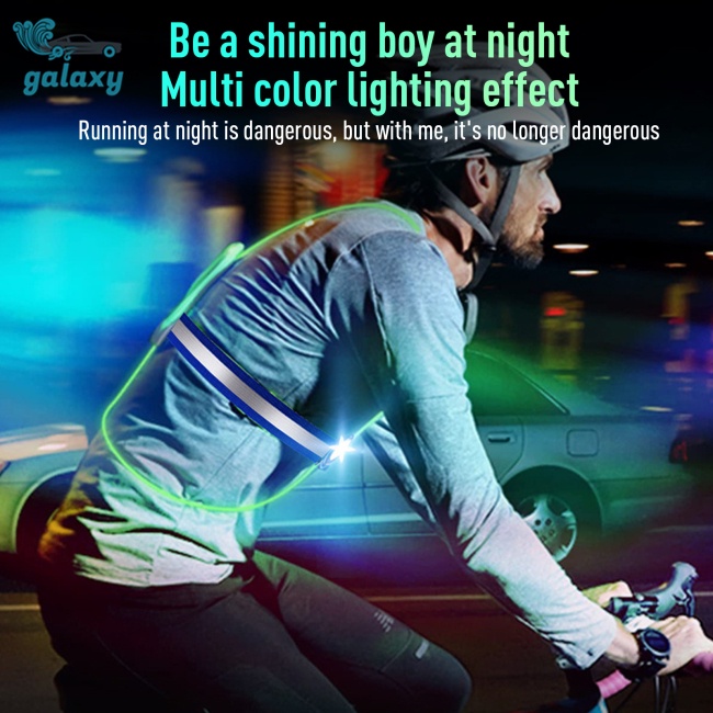 Galaxy Áo Bảo Hộ Có Đèn Led Sạc Usb Chống Thấm Nước