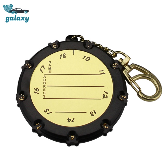 Galaxy Máy Đếm Điểm Chơi Golf 18 Lỗ Kèm Móc Khóa Tiện Dụng