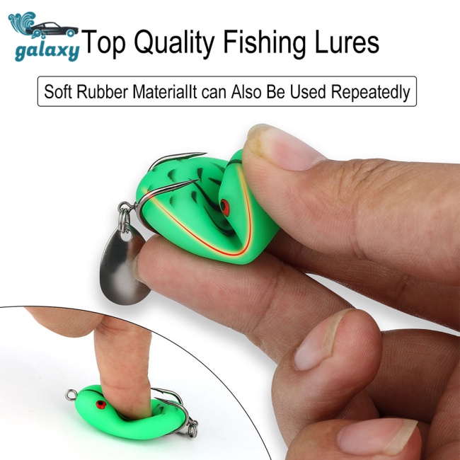 Galaxy Set 5 Mồi Giả Nhử Cá 8g / 14g Bằng Nhựa Mềm Gắn Kèm Móc Câu