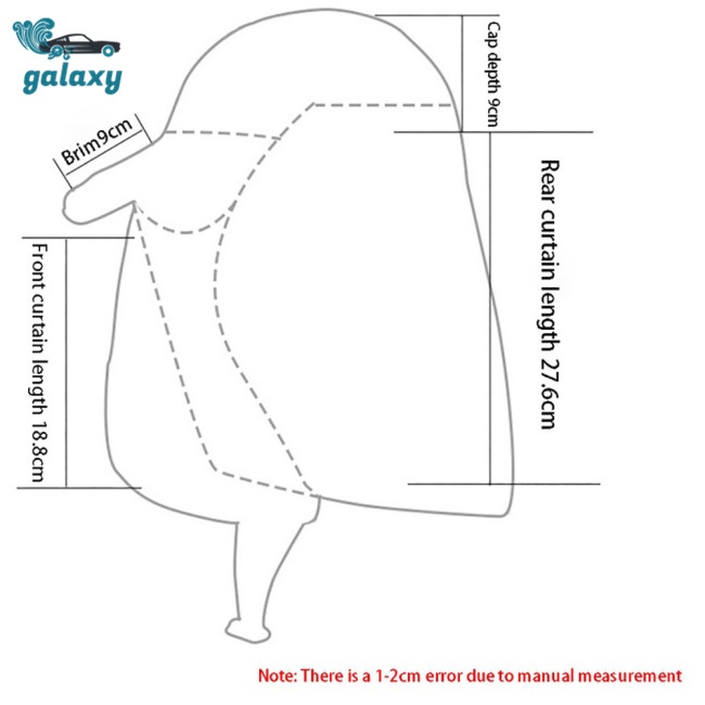 Galaxy Mũ Lưỡi Trai Chống Nắng Upf 50 + Chất Liệu Nhanh Khô Có Thể Tháo Rời Tiện Dụng