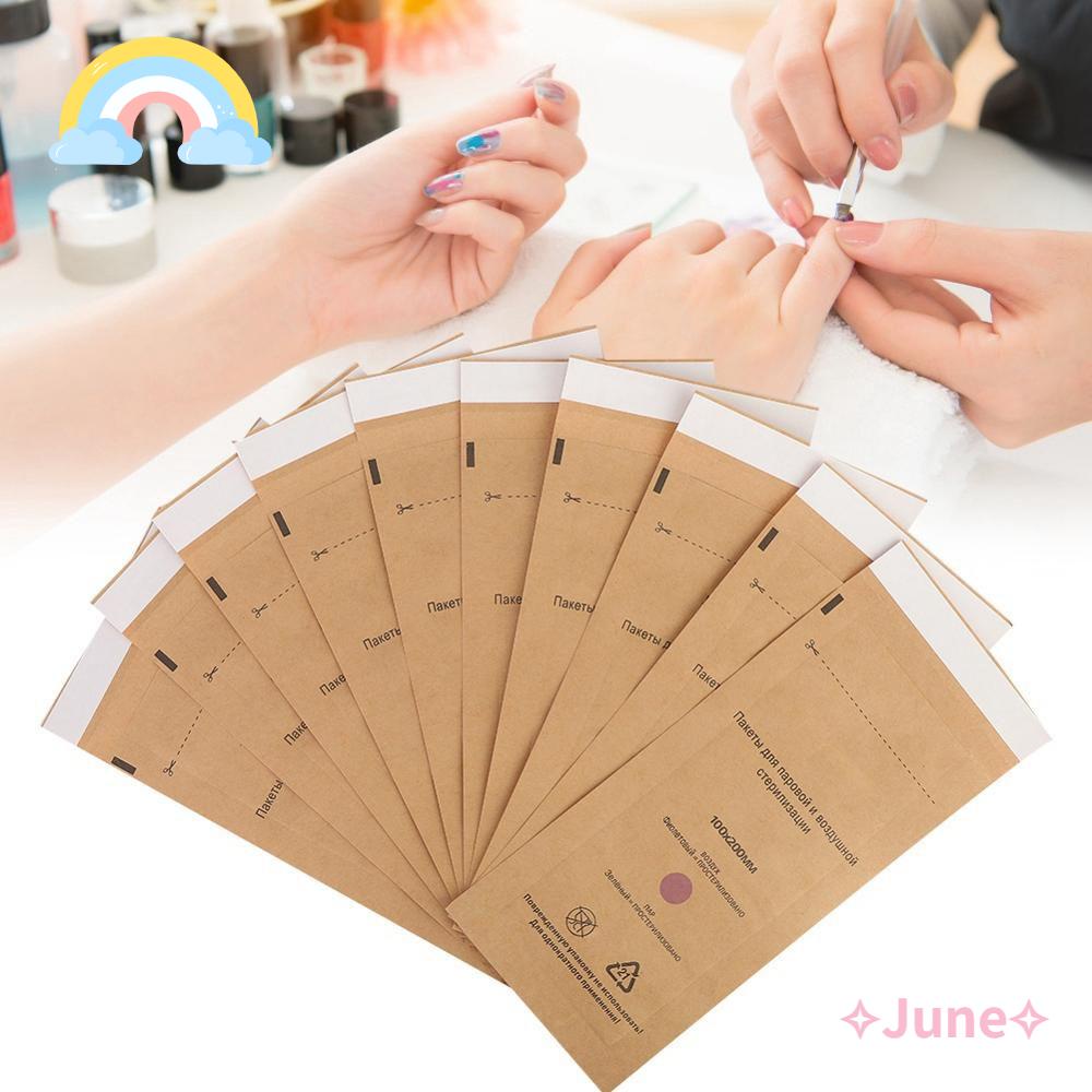 JUNE Set 10 Túi Đựng Mỹ Phẩm Khử Trùng Không Độc Hại Dùng Một Lần