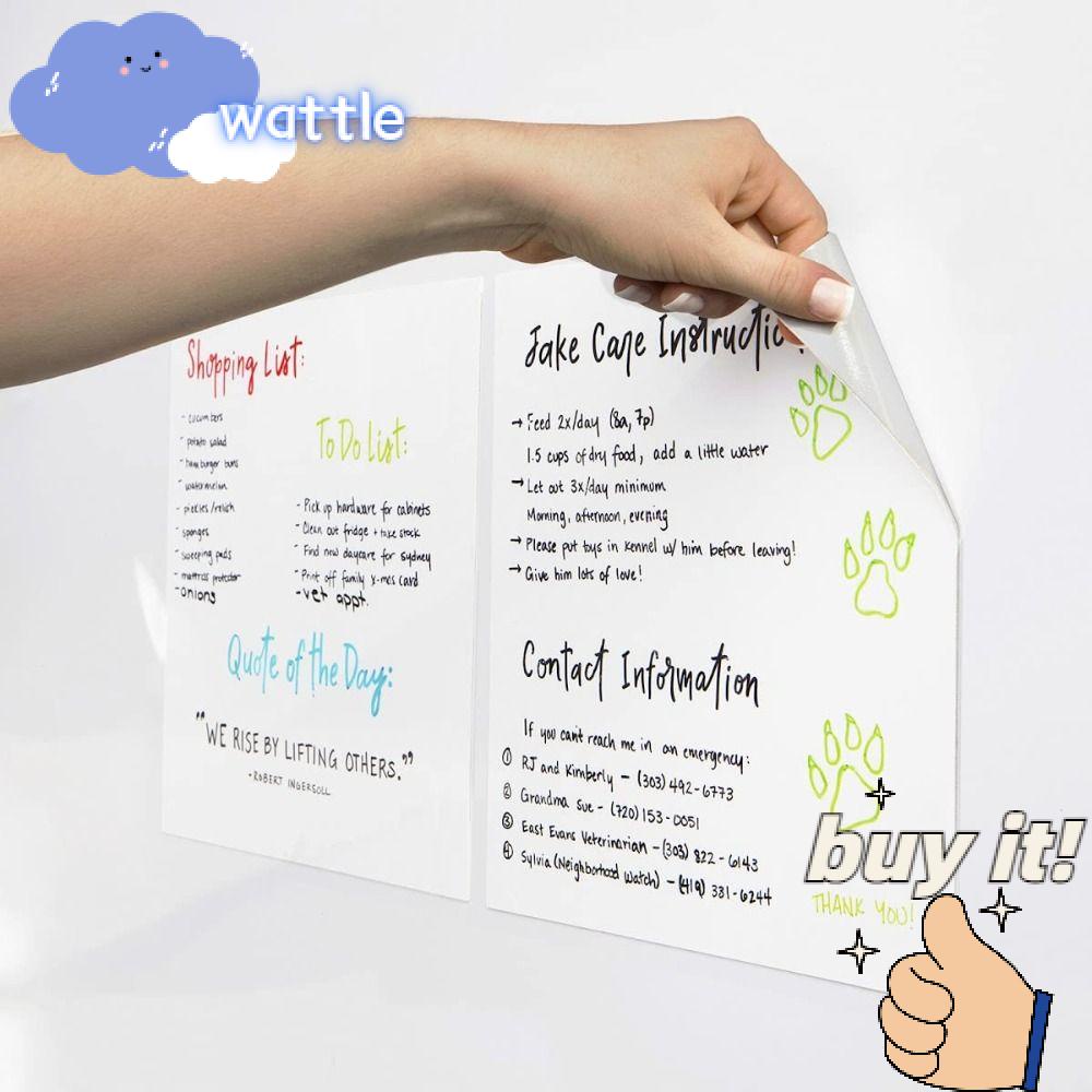WATTLE Set 2 Giấy Dán Ghi Chú Nhắc Nhở Dễ Giặt Tiện Lợi