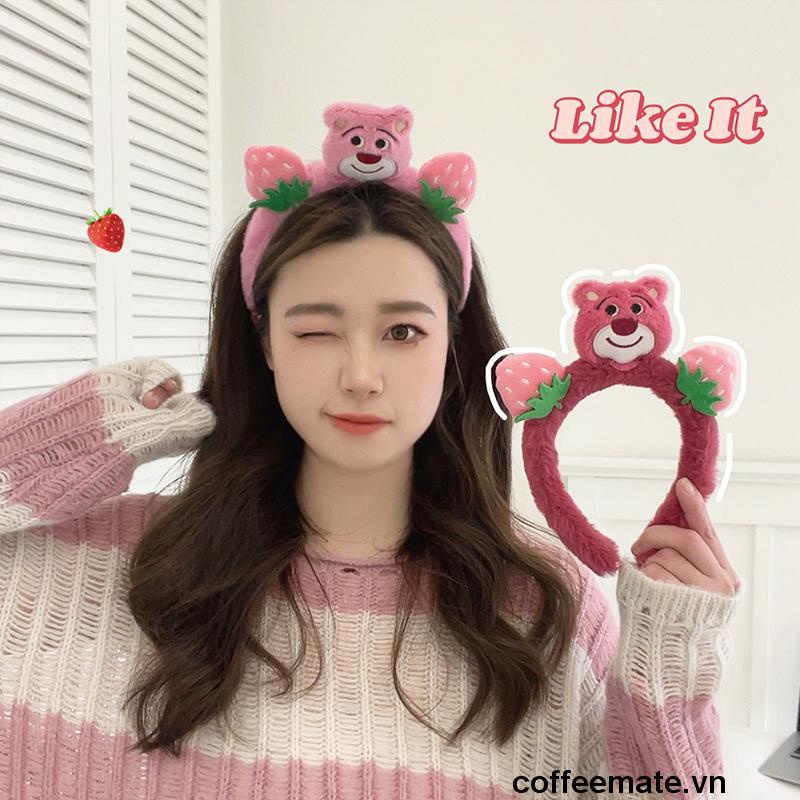 ⚡Cài tóc băng đô gấu dâu nhồi bông mẫu mới siêu xinh