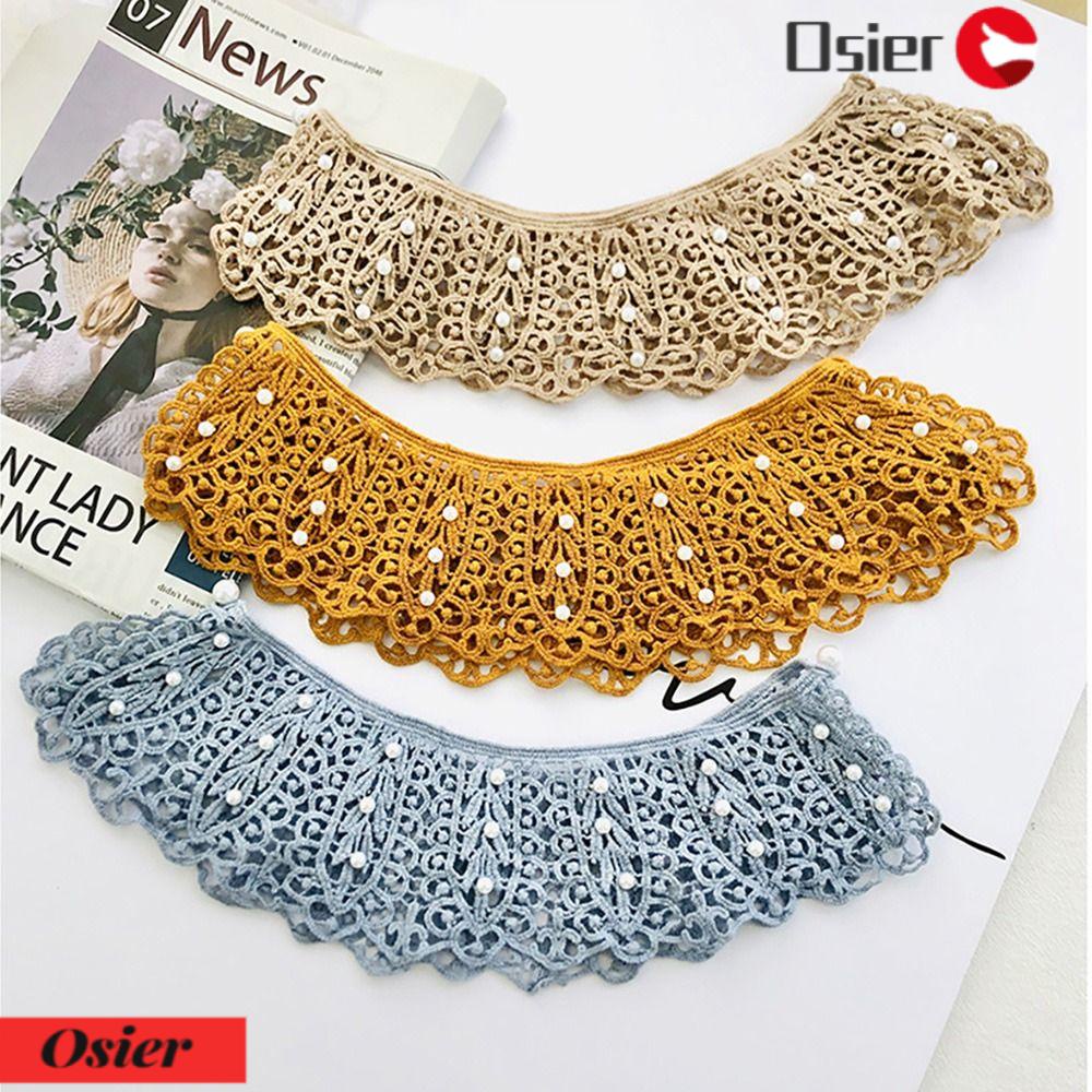 OSIER1 Vải Ren Quấn Cổ Thời Trang Có Thể Tháo Rời
