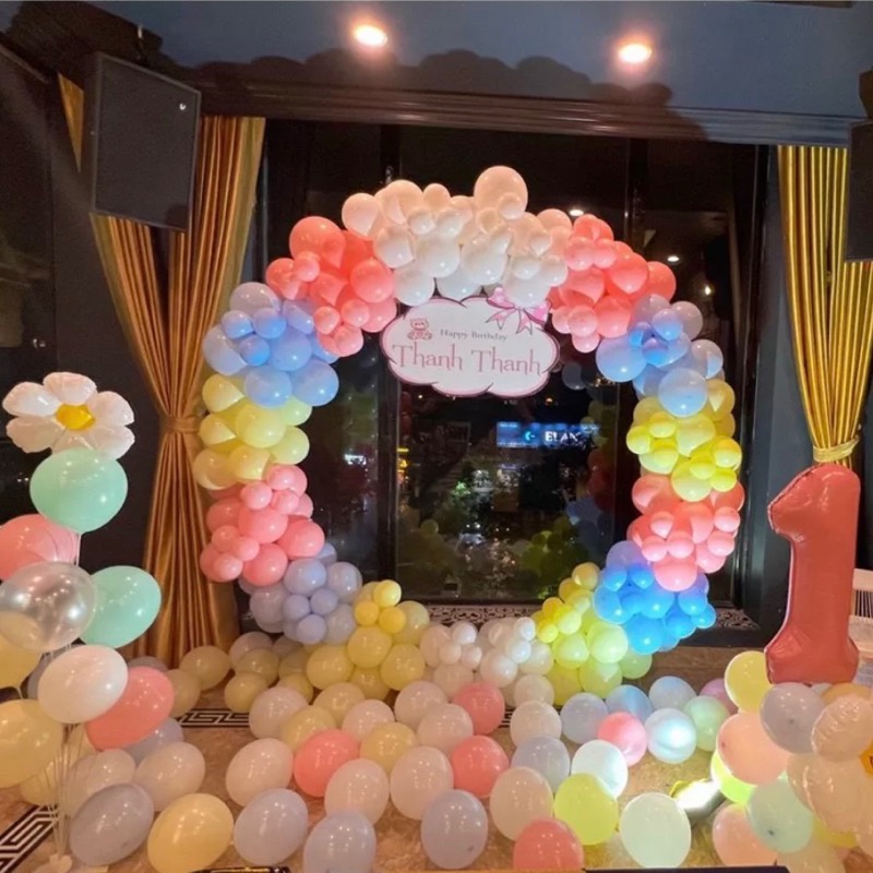Set 100 Bóng Bay Trang Trí Sinh Nhật, Bong Bóng Trang Trí Phòng Cưới, Bóng Bay Khai Trương, Sự Kiện, Kỉ Yếu, Party