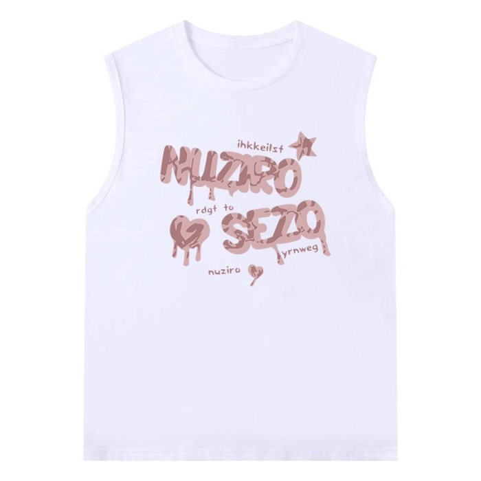 NRVP Áo Thun Nữ Không Tay 100% Cotton Thời Trang Hàn Quốc