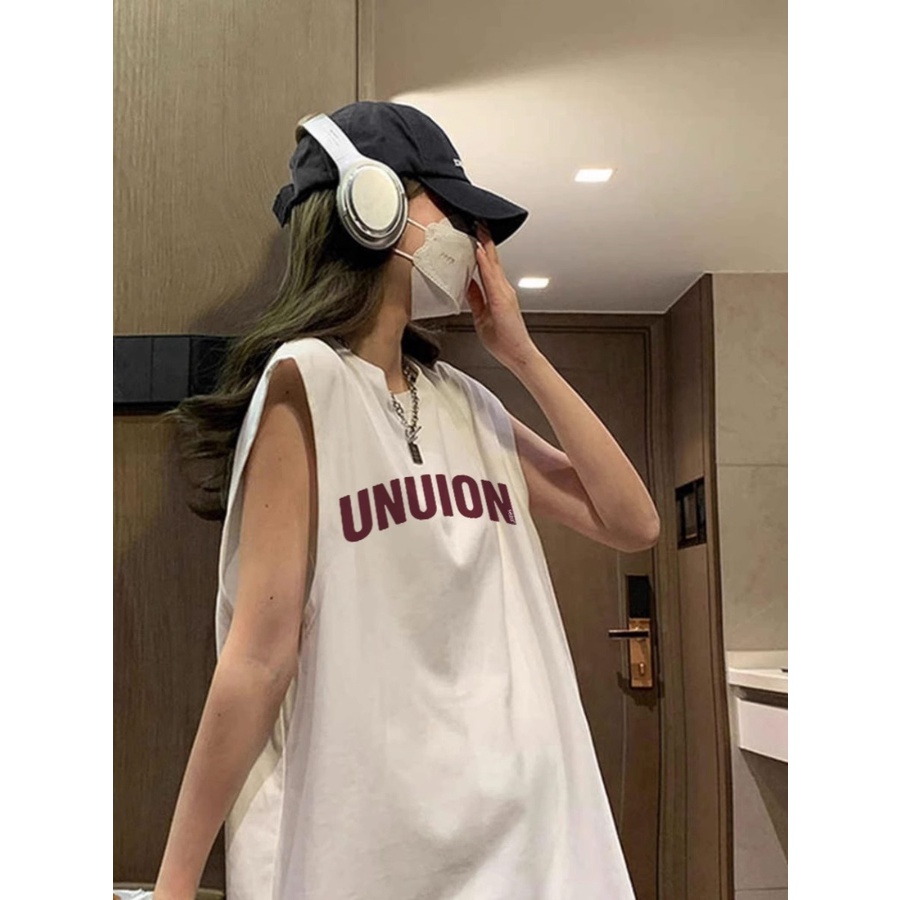 NRVP Áo Thun Nữ Không Tay 100% Cotton Thời Trang Hàn Quốc